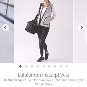 Lululemon Insculpt Vest - Hooded!! Reversible!! Sz 4